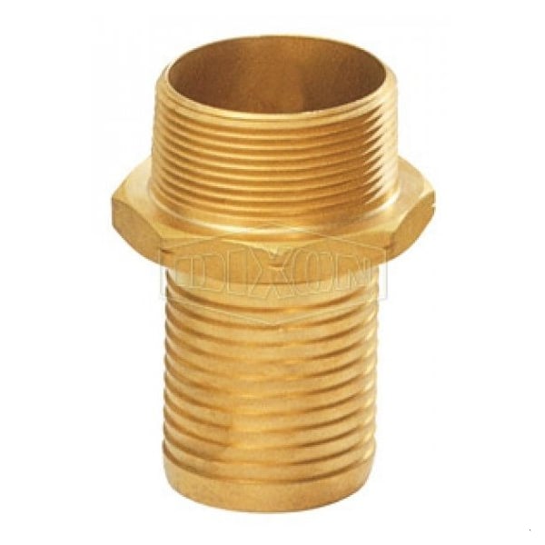 520-H Internally Expanded Permanent Coupling, 4 in Nominal, MNPT, Forged Brass, Domestic